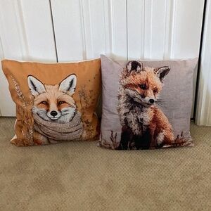 Pair of Fox Cushions
